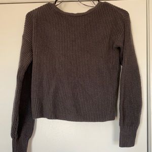 Dark Gray Reversible Sweater